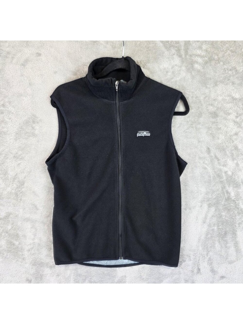 Vintage Patagonia Vest Mens Small Black Fleece Windbreaker Made USA Cycling 90s